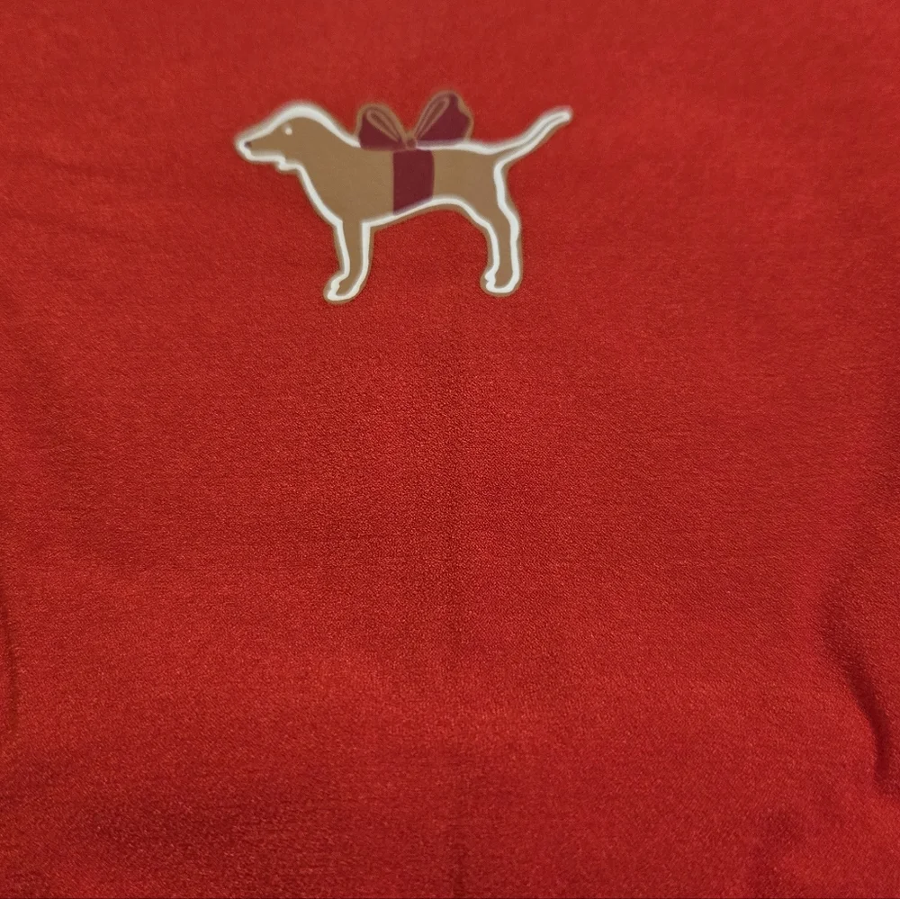 5/$40🛍  Victoria's Secret PINK No Show Red Cute Dog 🐕 Thong NWOT